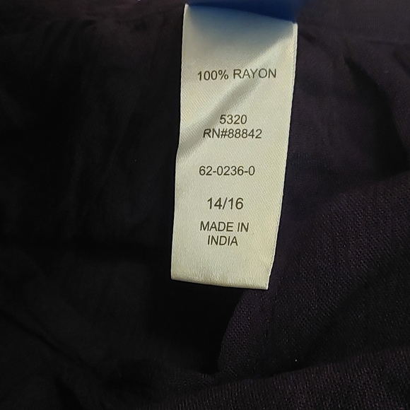 ❤️SALE! NWOT SWIMSUITS FOR ALL Abigail Cover Up Black Tunic 14/16 - Picture 8 of 12